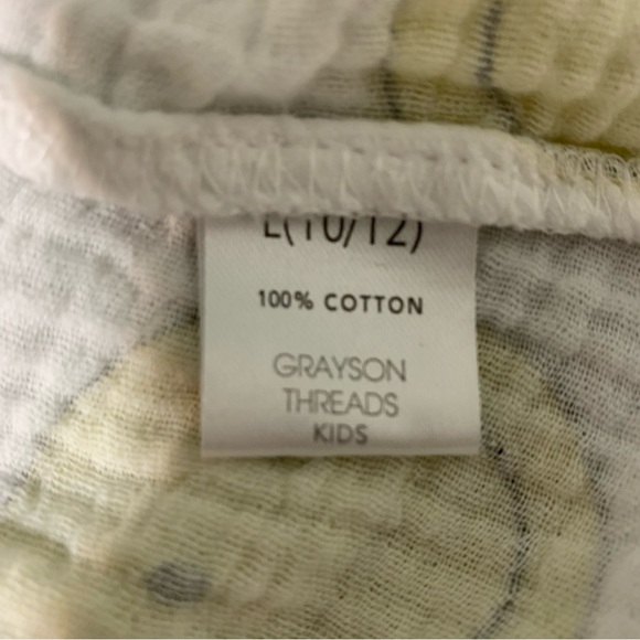 Grayson Threads happy face gauze shirt size L (10-12) - Picture 4 of 5